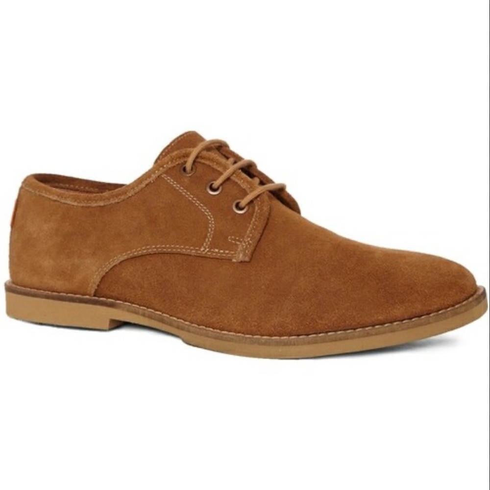 Frank Wright Chase Leather Derby Brown Suede Oxford Classic Men’s Shoe Staple